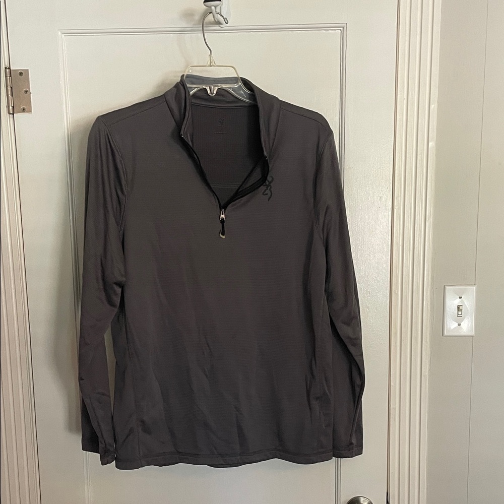Browning Men's Gray Zip Up Sweater